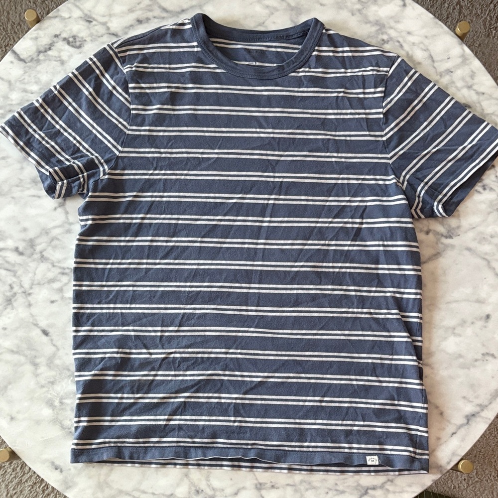 Madewell Striped Navy and White Tee